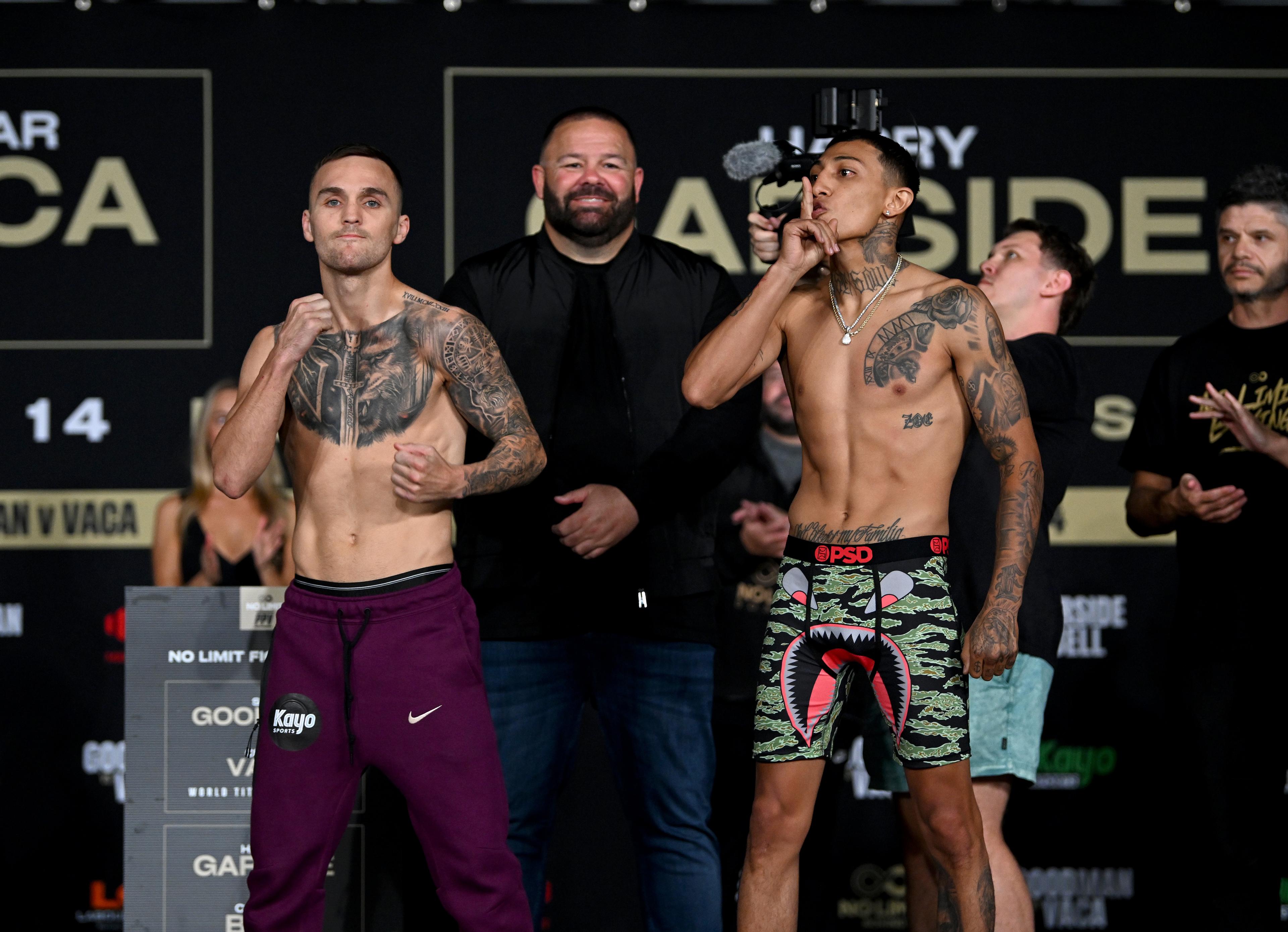 Goodman and Vaca make weight